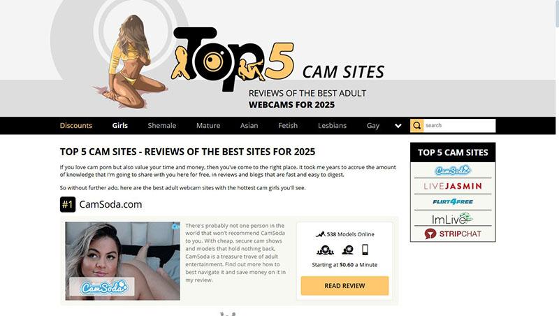 Top5CamSites home